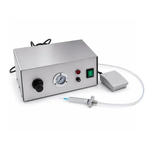 Dispensador neumático para esmaltes al frío.