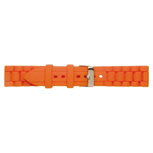 Imagen de Correa silicona París color naranja 16 mm