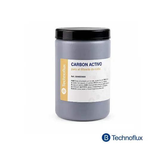 Carbón activo Technoflux para filtrar las soluciones de baño