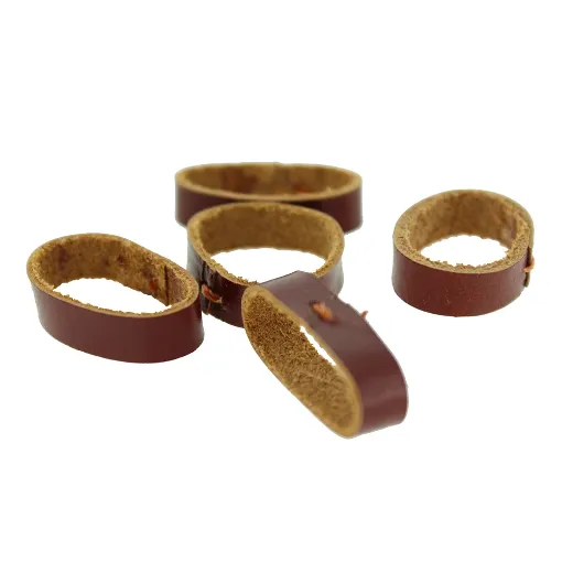 Imagen de Trabilla marrón para correas de piel de 10 mm