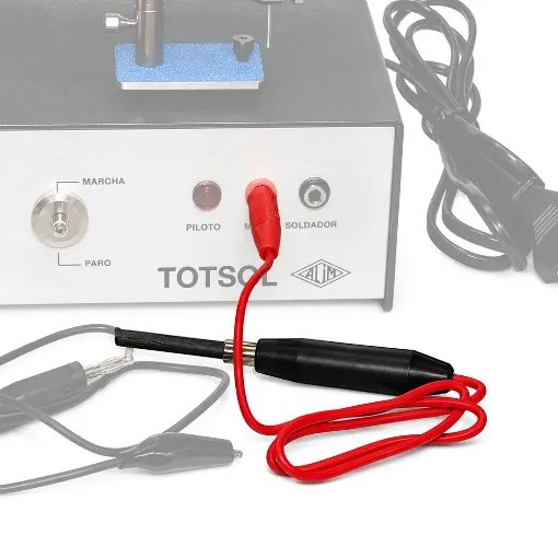 Porta carbón con cables