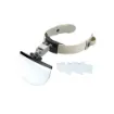 Binocular basculante de una lente fija 2x y 3 lentes intercambiables