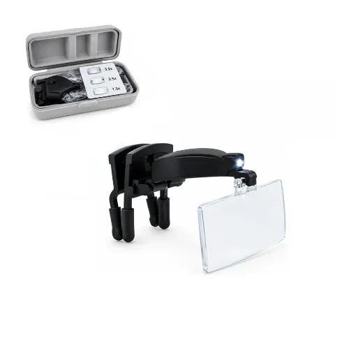 Binocular para gafas con lente basculante de 1.5x 2.5x 3.5x