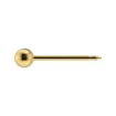 Pendiente de bola dorado 3 mm Studex System 75