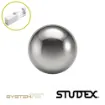 Pendiente de bola plateada 3 mm Studex System 75