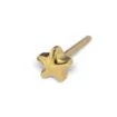 Pendiente de estrella dorado 4 mm Studex System 75