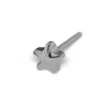 Pendiente de estrella platado 4 mm Studex System 75