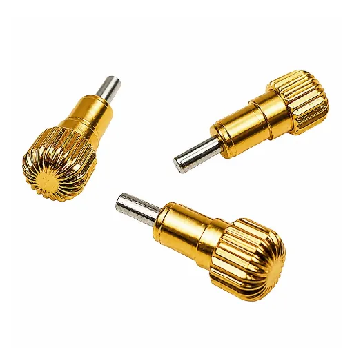 Imagen de Pulsador dorado Ø2,50 T400 L7,20
