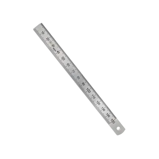 Regla de acero inoxidable 15cm