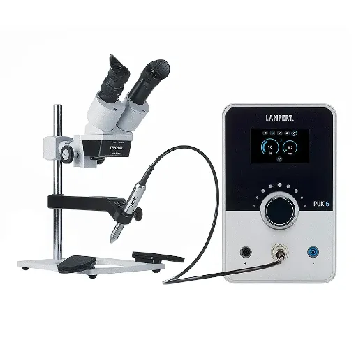 Punteadora PUK 6 con microscopio de soldadura SM 6