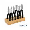 Juego de 6 alicates en base de madera Klaber