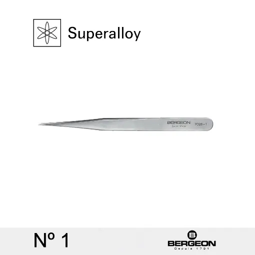 Pinza Bergeon Superalloy nº 1 - 7028-1
