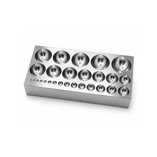Bloque de embutir de base rectangular de acero