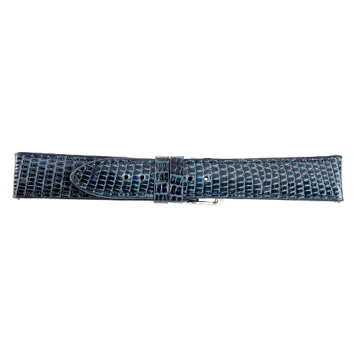 Correa de piel legítima Coímbra azul 18 mm