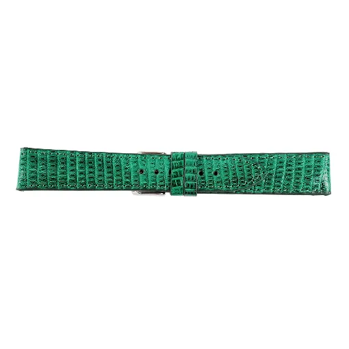 Correa de piel legítima Coímbra verde 18 mm