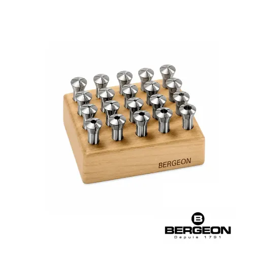 Surtido de 20 pinzas americanas Bergeon para torno de barra - 1766-21A