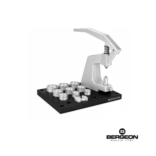 Prensa Bergeon para cerrar fondos y colocar cristales - 5500-C