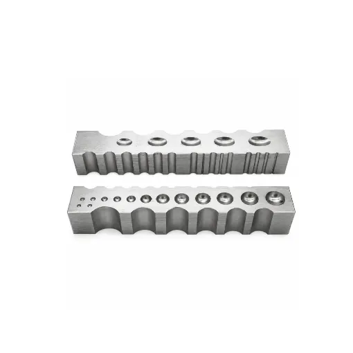 Bloque de embutir de acero con base rectangular