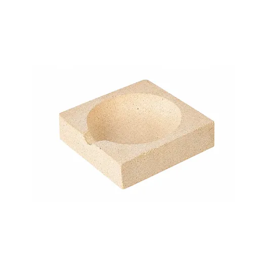 Cazoleta refractaria cuadrada de 70 x 70 mm