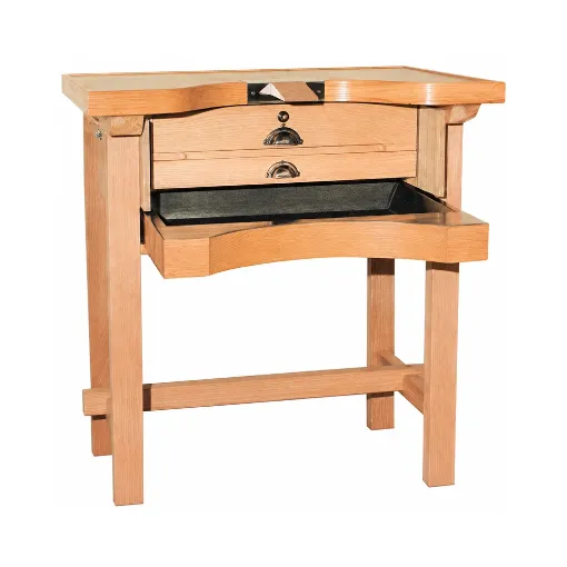 Mesa de madera para joyeros