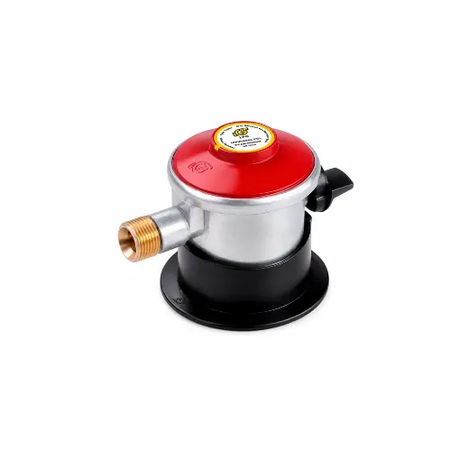 Grifo de salida directa de gas butano con regulador.