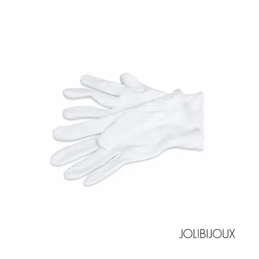 Guantes de algodón Jolibijoux para señora color blanco