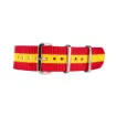 Imagen de Correa de tela modelo Iberia España de color roja y amarilla de 20 mm