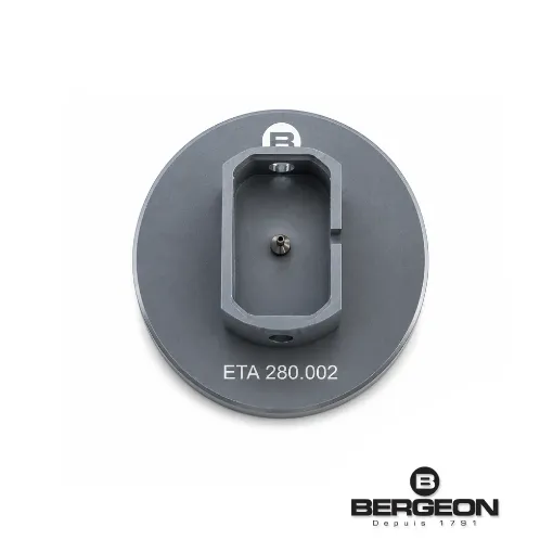 Portamáquina Bergeon para colocar agujas ETA 280.002