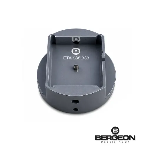 Portamáquina Bergeon para colocar agujas ETA 988.333