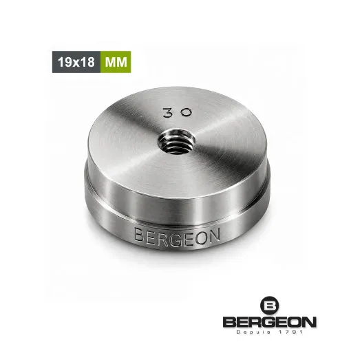 Imagen de Tas base reversible Bergeon en duraluminio de 19 x 18 mm