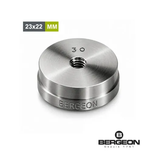 Tas base reversible Bergeon en duraluminio de 23 x 22 mm