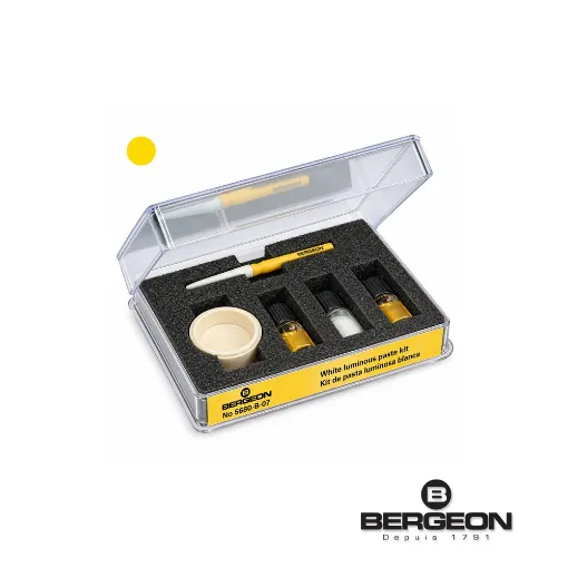Kit Bergeon de pasta luminosa no radioactiva amarilla - 5680-J-07