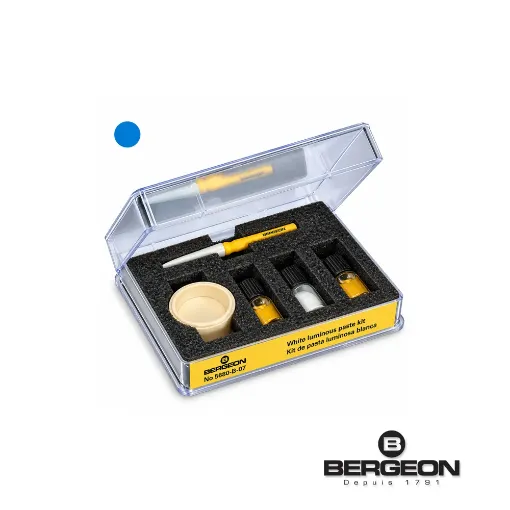 Kit Bergeon de pasta luminosa no radioactiva azul - 5680-BE-07