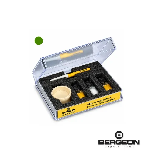 Kit Bergeon de pasta luminosa no radioactiva verde - 5680-V-07