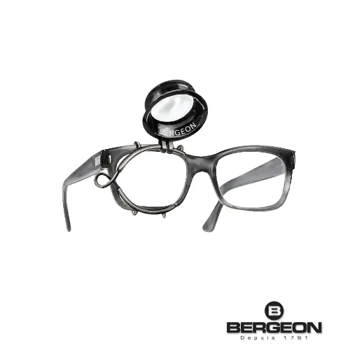 Imagen de Lupa Bergeon de plástico con pinza nº 3 de 3.3x para izquierda