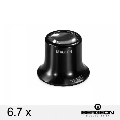 Lupa clásica estándar Bergeon de baquelita nº 1.5 de 6.7 x - 4422-1.5
