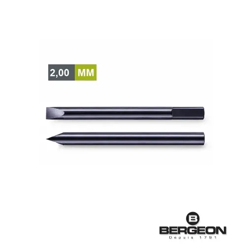 Mecha Bergeon plana para destornillador de precisión de 2.00 mm - 30080-A-10 DI 2.00