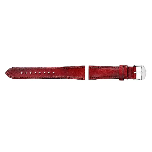 Correa de piel roja modelo Cuenca 22 mm