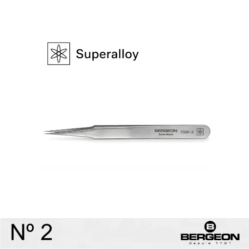 Pinza Bergeon Superalloy nº 2 - 7028-2