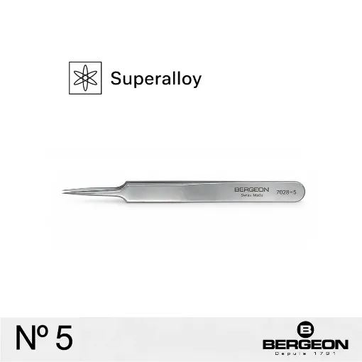Pinza Bergeon Superalloy nº 5  - 7028-5
