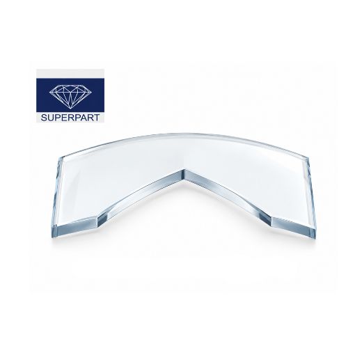 Imagen de Cristal zafiro rectangular bombé Cart 0.90 mm grosor Tank  27.55 x 24.3 mm