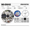 Movimiento de pulsera de cuarzo Miyota 6W40
