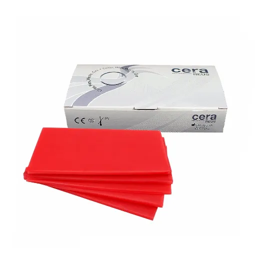 Caja de cera roja Reus 6 Láminas de 5 mm 450 g