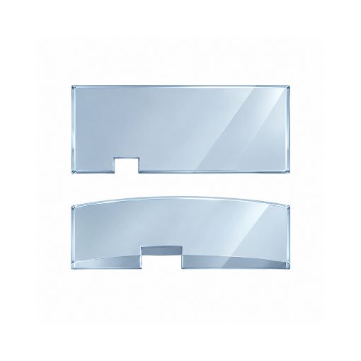 Imagen de Cristal zafiro cuadrado óptico Gucc 1.00 mm grosor  1.57 mm altura. 19.00 x 19.00 mm